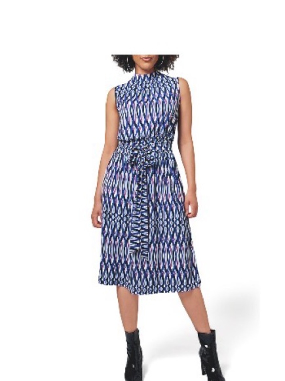 Leota Geometric Print Maxi Dress | Blue & Purple